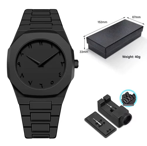Black Arabic Aura Watch